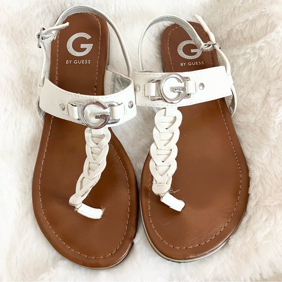 GUESS White Thong Sandals - Picture 1 of 12